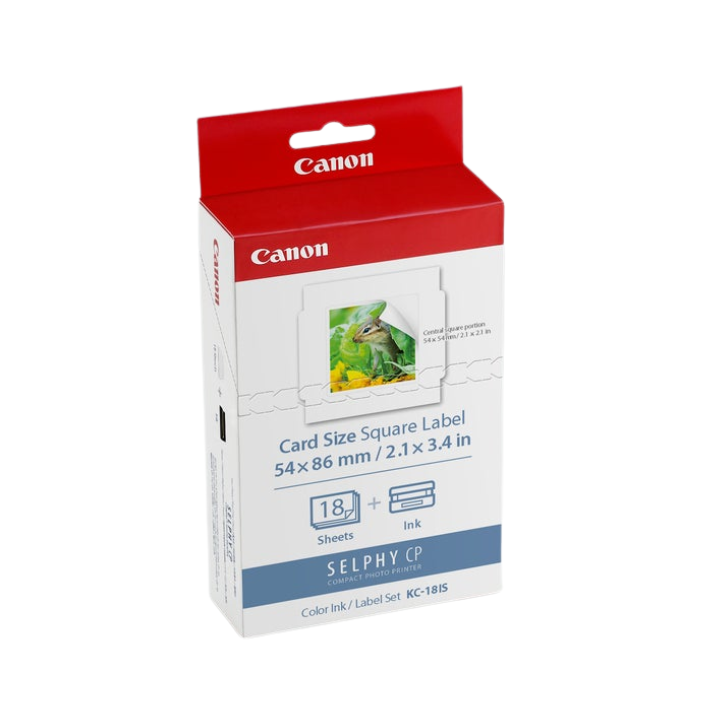 Canon Ink & Label Set KC-18IS (18 Square Sticker)