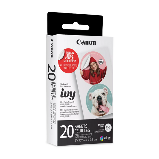 Canon ZINK Pre Cut Circle Sticker Pack (40 Stickers)