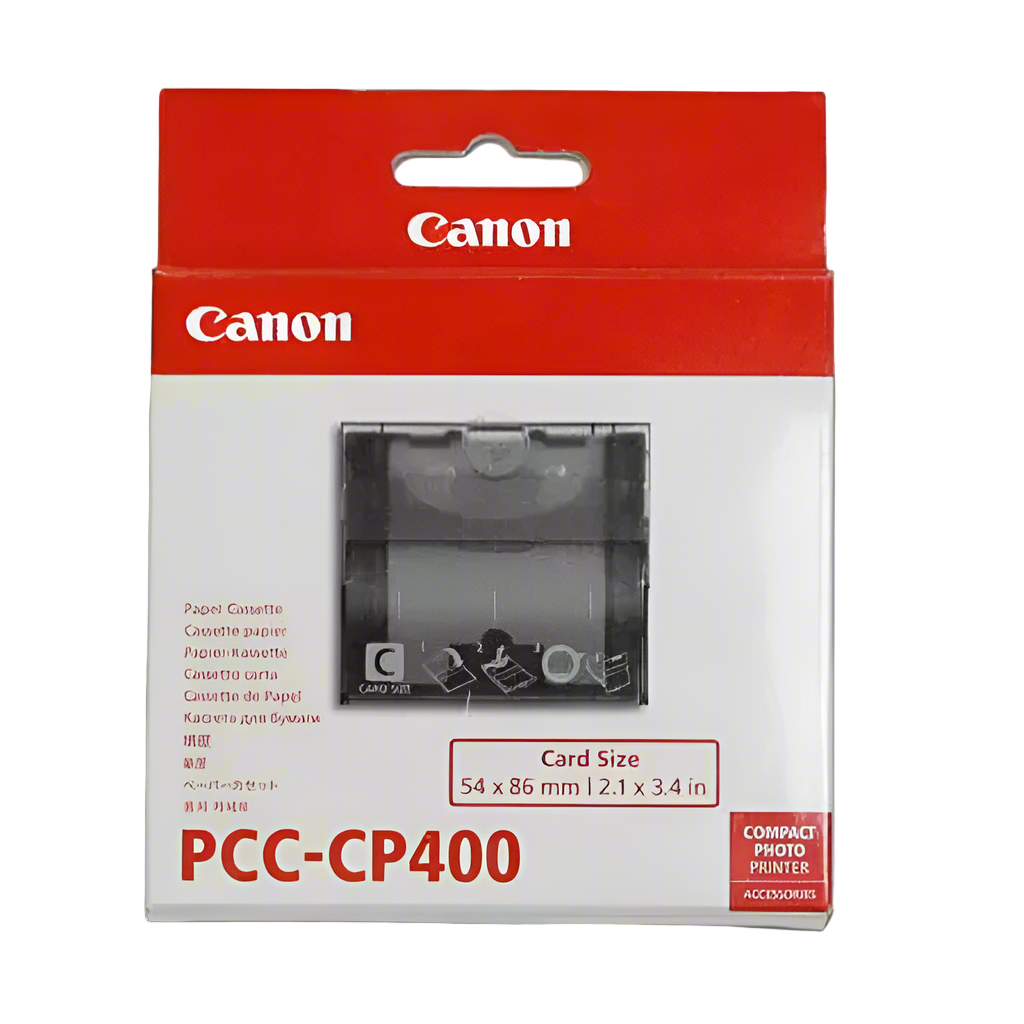 Canon PCC-CP400 paper cassette packaging on a white background