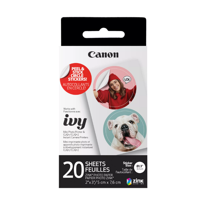 Canon ZINK Pre Cut Circle Sticker Pack (40 Stickers)